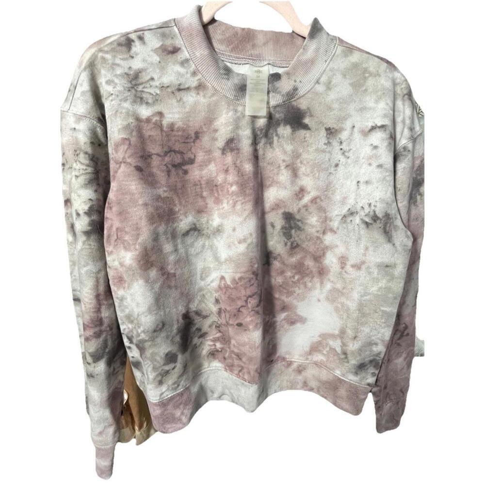 Harmony Balance RBX Women's Tye-Dye Sweatshirt Purple and Grey Crewneck Med